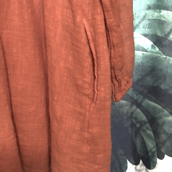 Free People Cotton Dress in dusty rose L - Picture 6 of 10